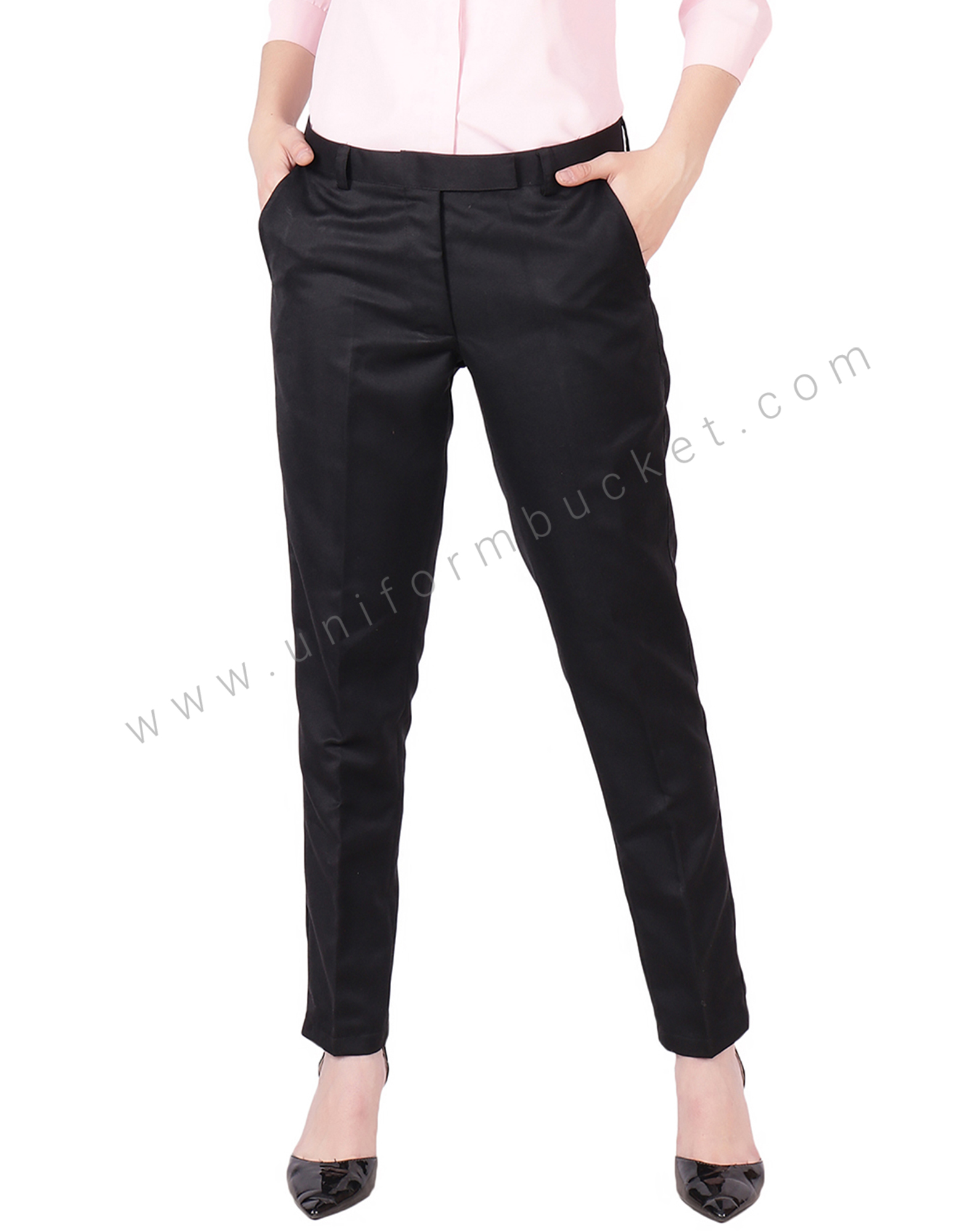 Buy Broadstar Women Black Wide Leg Loose Fit Viscose Rayon Formal Trouser  Online at Best Prices in India  JioMart