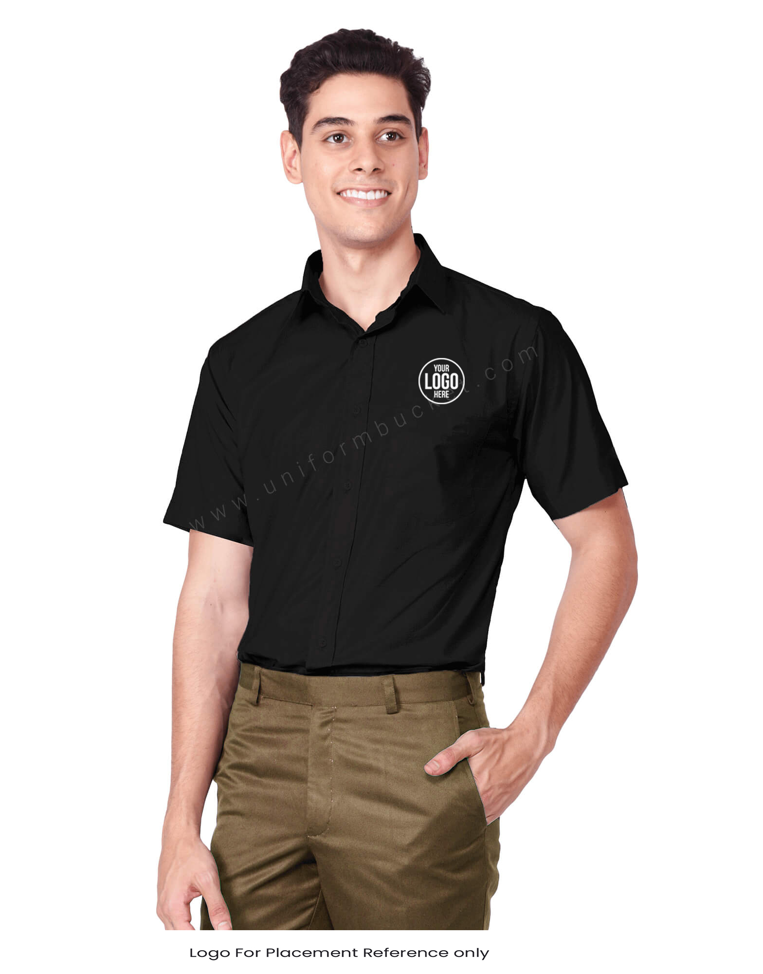 Classing Black Half Sleeve Shirt