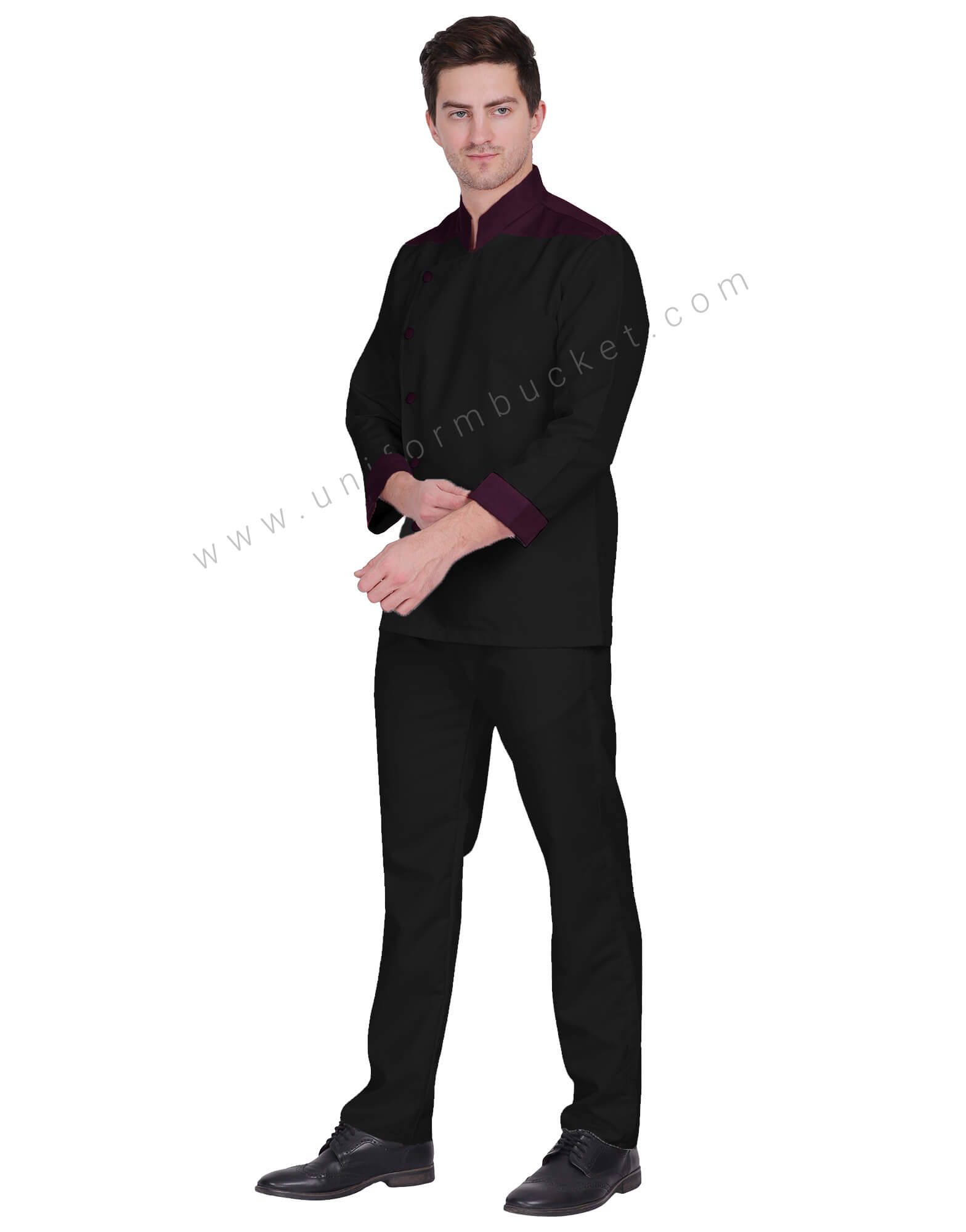 Black & Magenta  designer Chef Coat