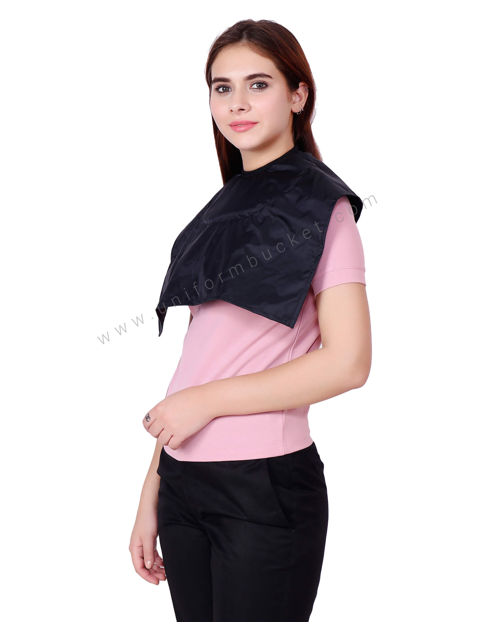 Rubberised Fabric Black Short Cape