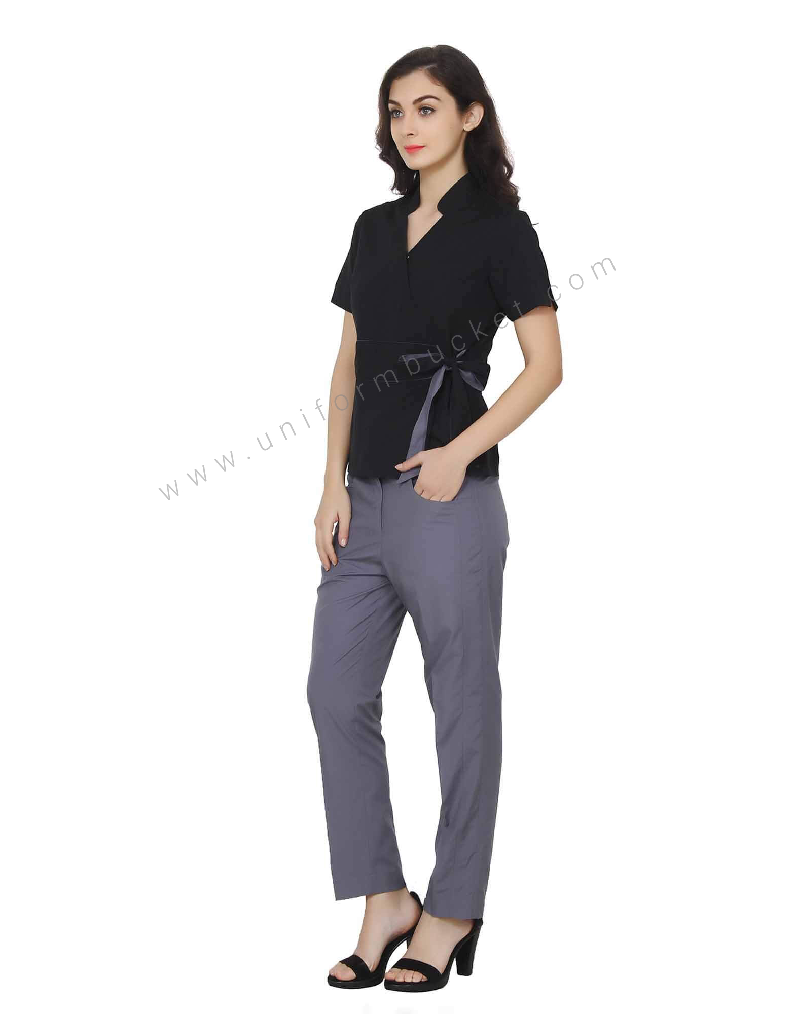 Buy Waist Belted Black Tunic For Women Online @ Best Prices in India ...