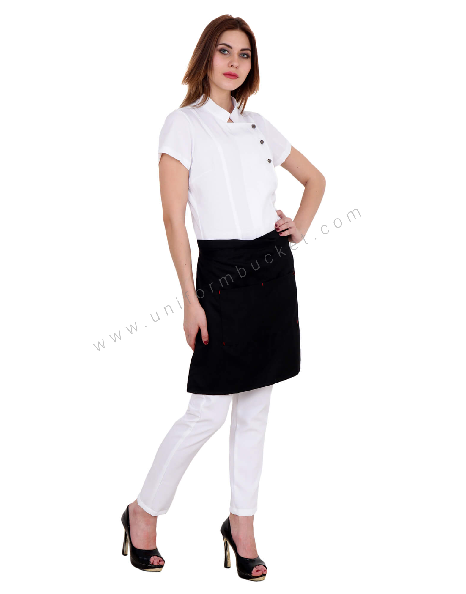 Classic Black Waist Apron