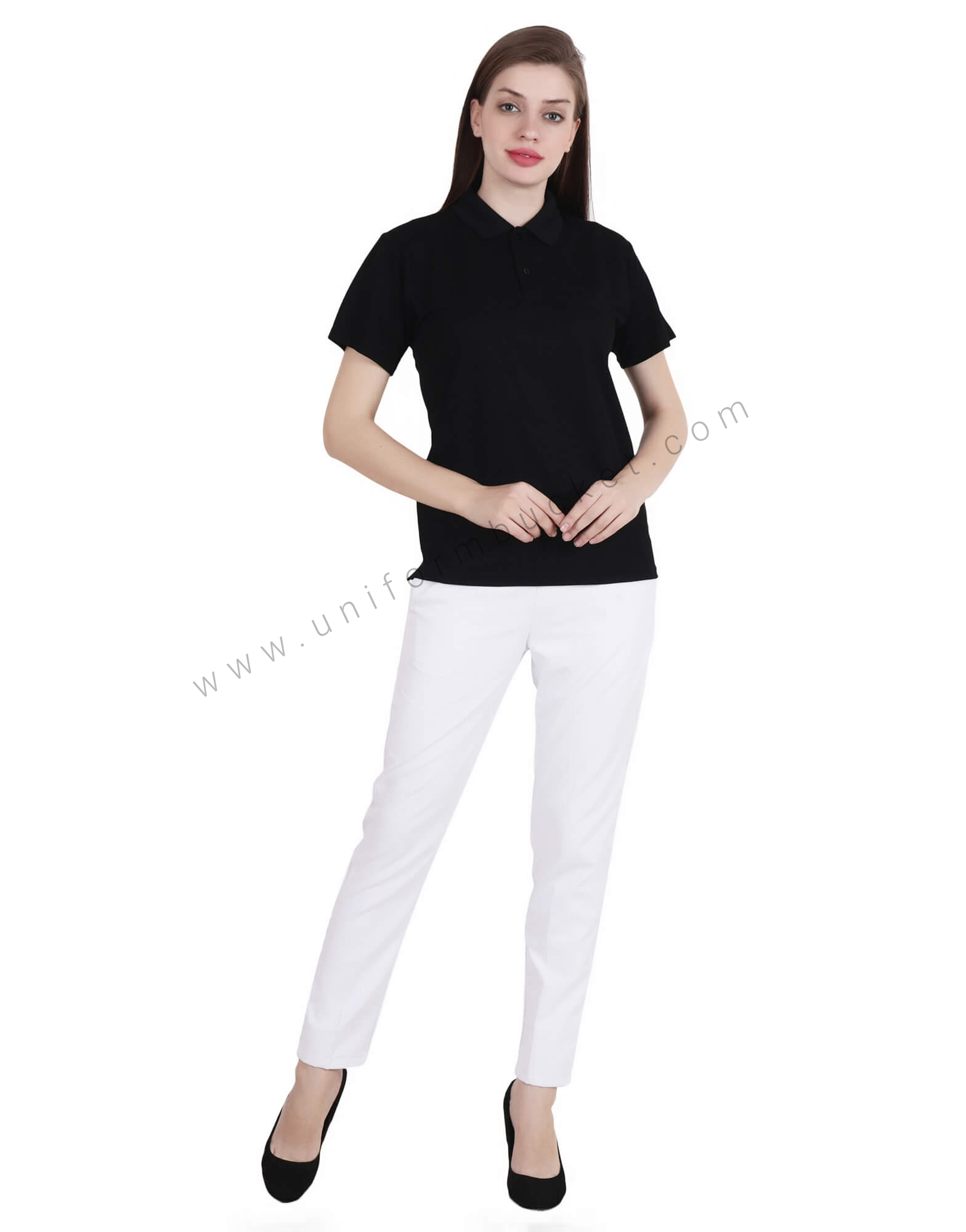 Black Uniform Polo T- Shirt