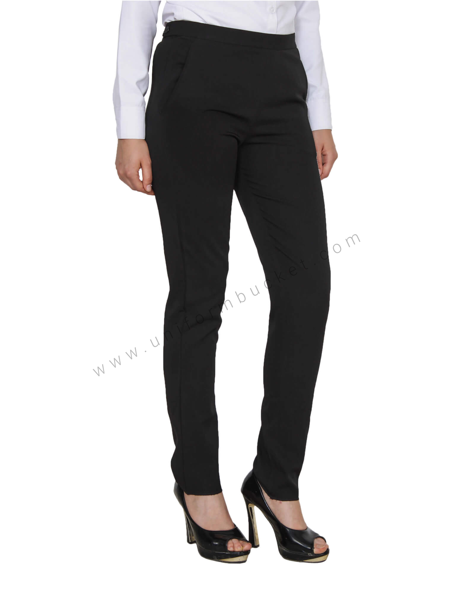 Beige Colored Linen Look Trousers  Intermod Workwear