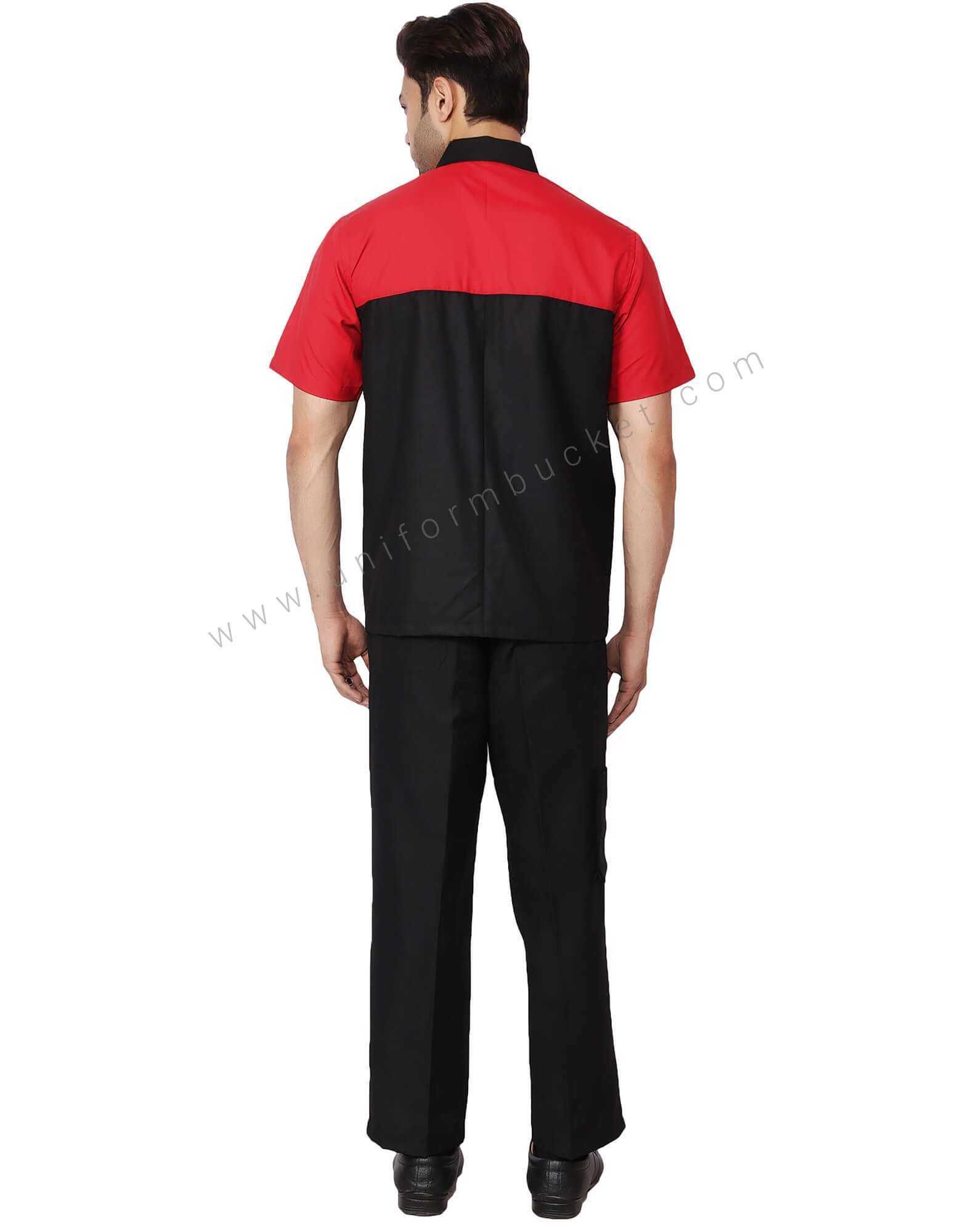 Black Workwear Trouser With Functional Pockets