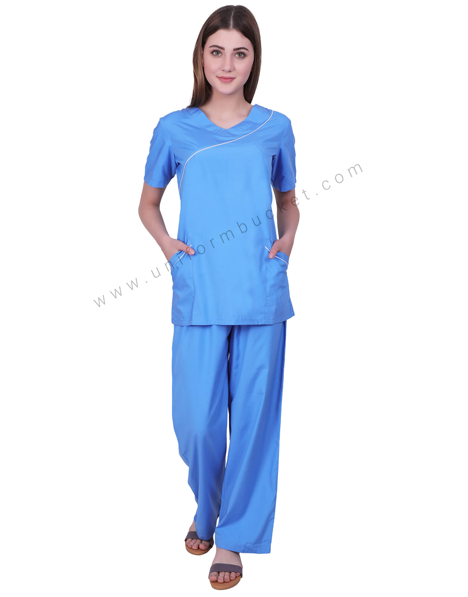 Buy Blue Loose Lower For Nurse Unisex Online @ Best Prices in