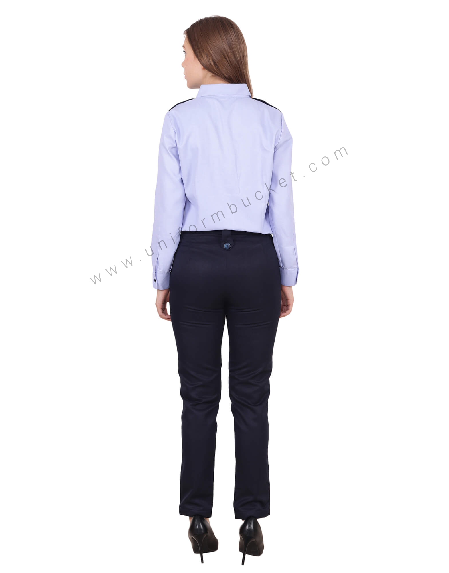 FFU Womens Rayon Regular Fit Solid Pant Navy  M Navy  Brand Buzz
