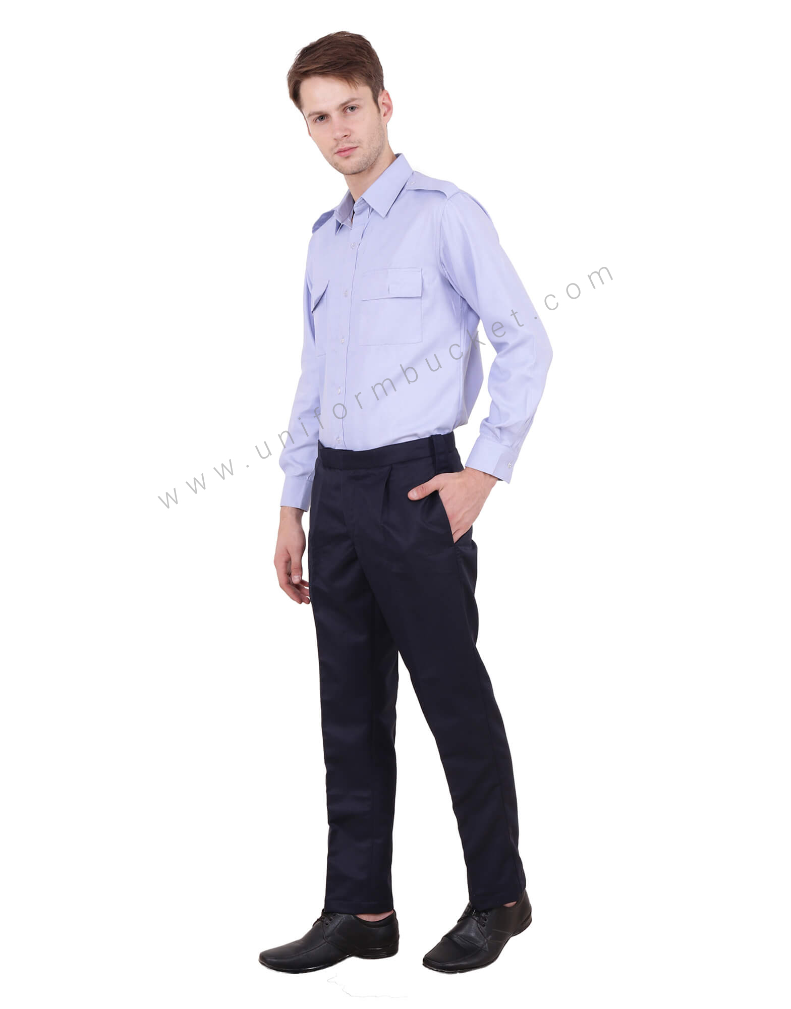 Blue Security Guard Shirt For Men