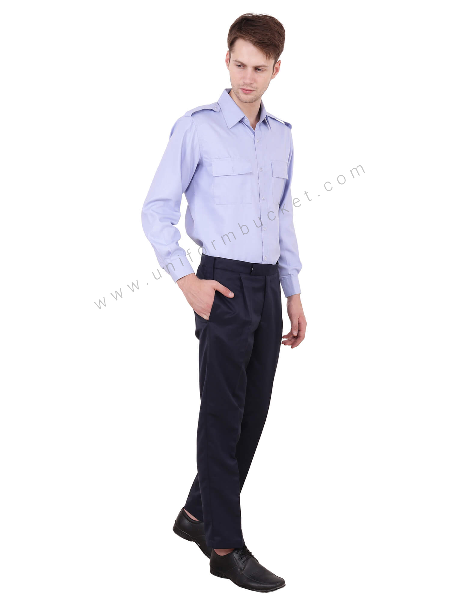 Blue Security Guard Shirt For Men