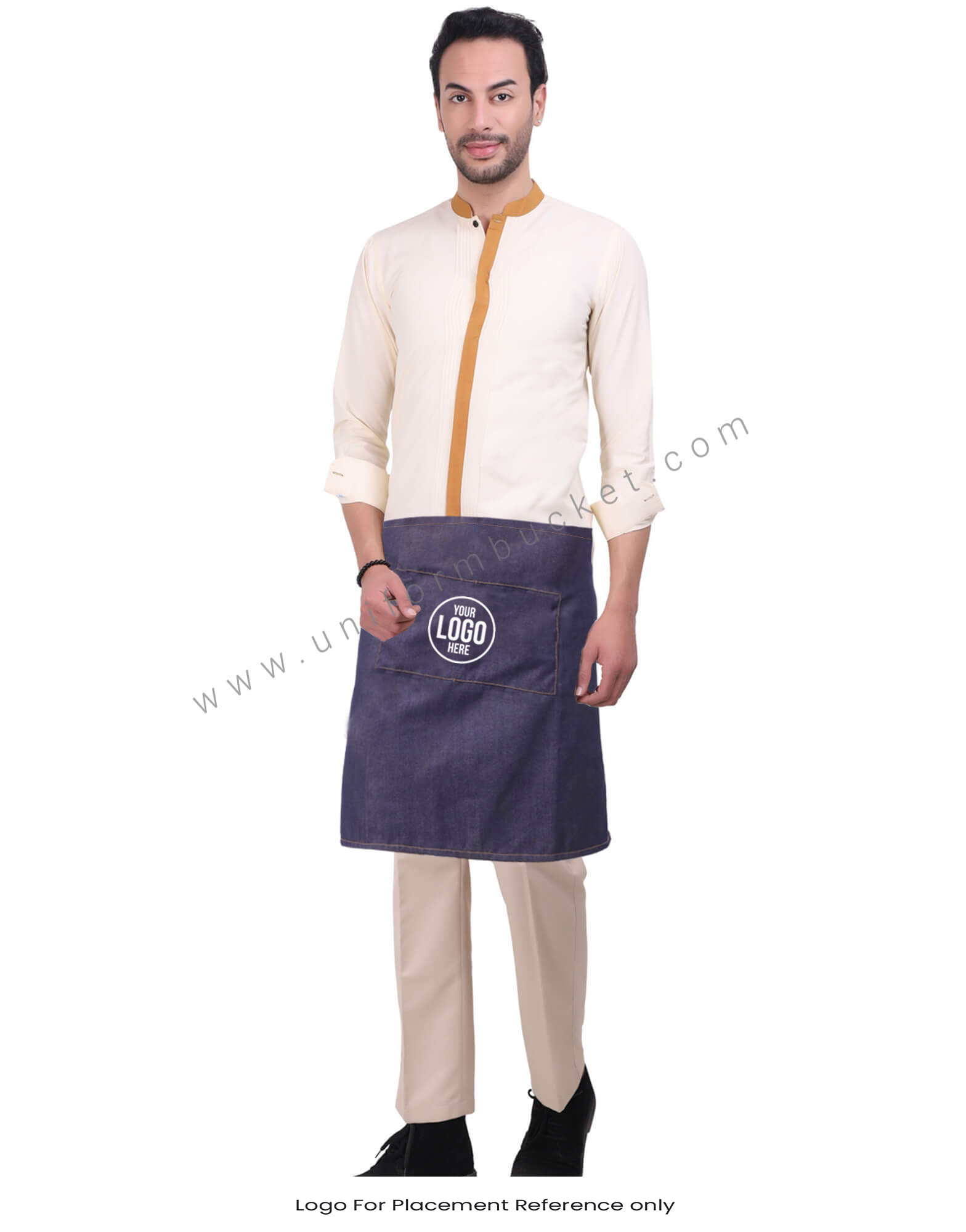 Dark Blue Denim Waist Apron