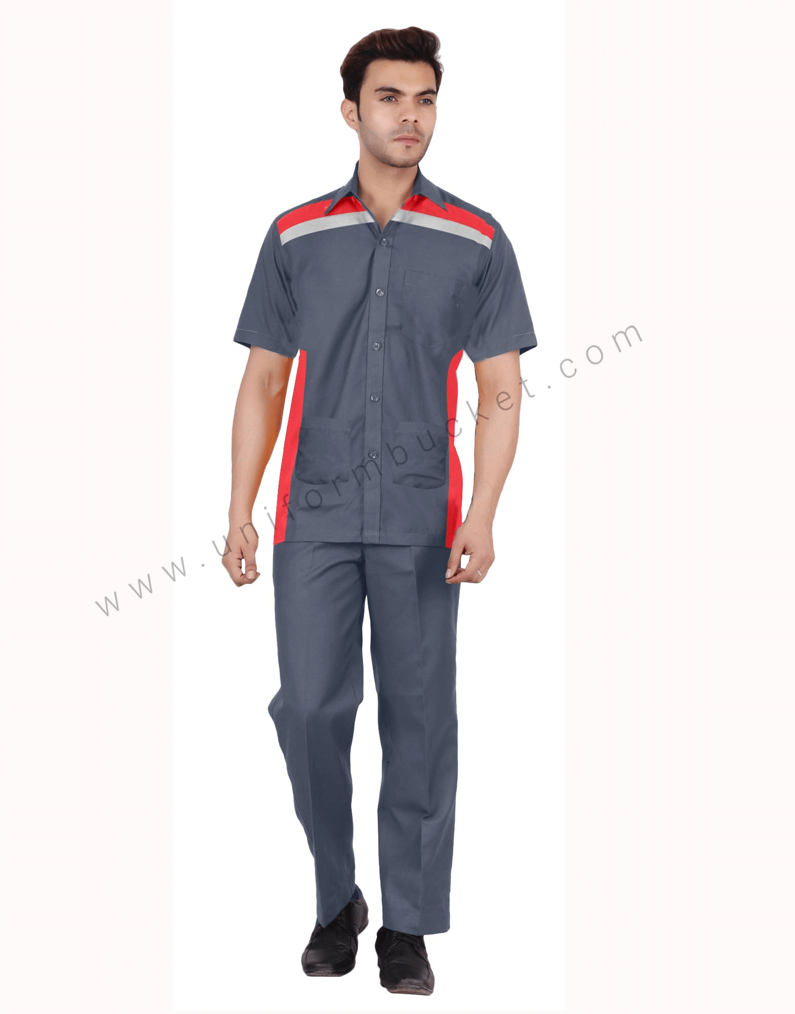 Dark Grey Workwear Shirt