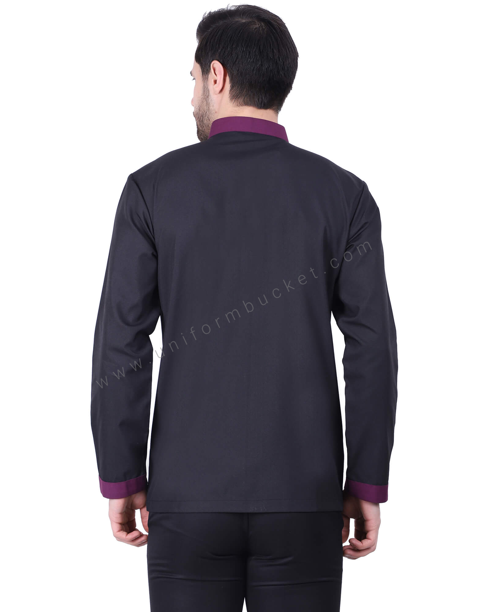 Designer Black and Magenta Shirt