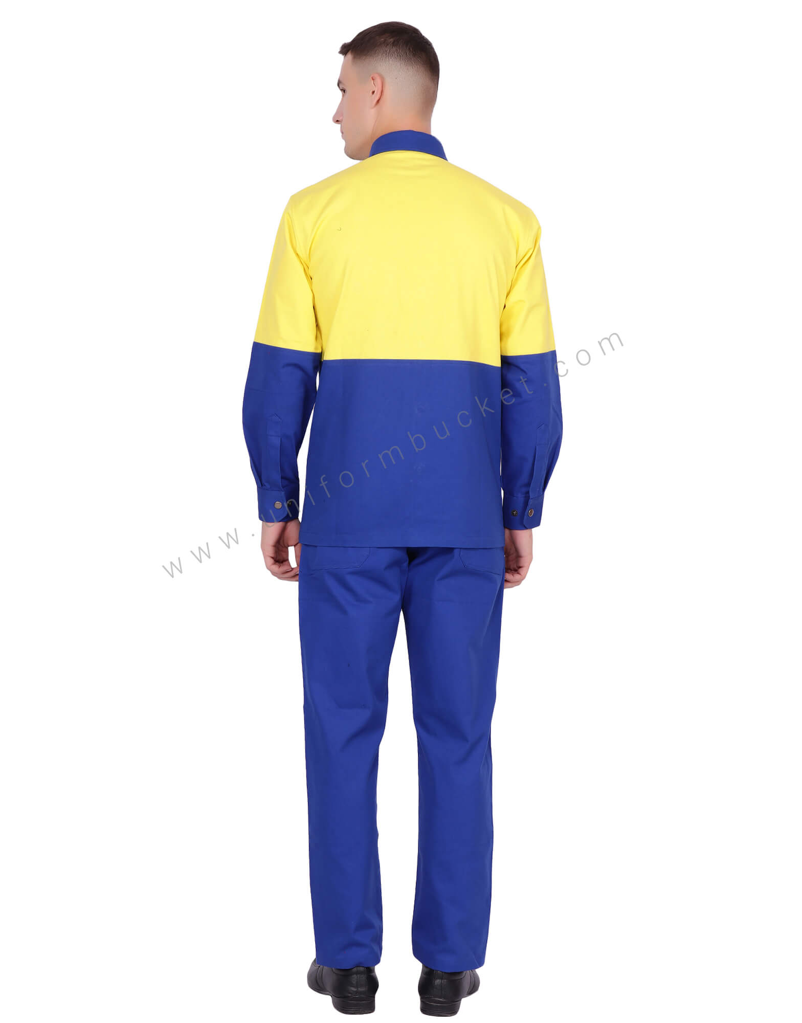 Double Tone Yellow Blue Shirt