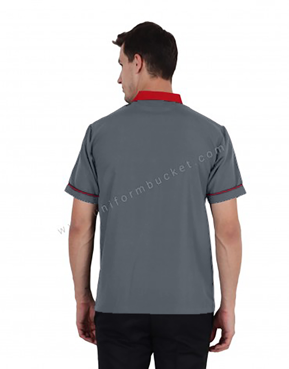 Gray and red t shirt best sale