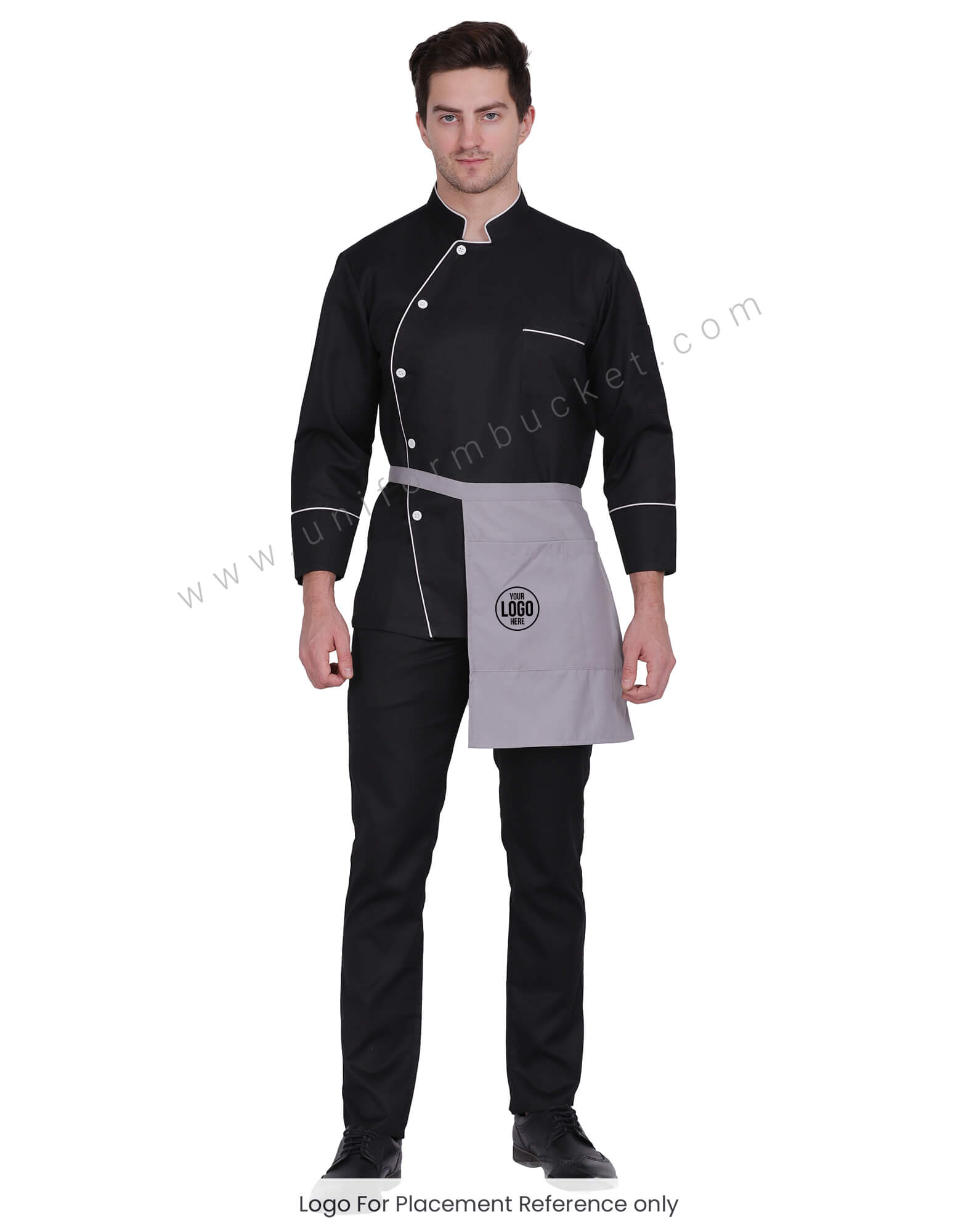 Grey I Pad Mini Pocket Side Hip Apron For Waiters