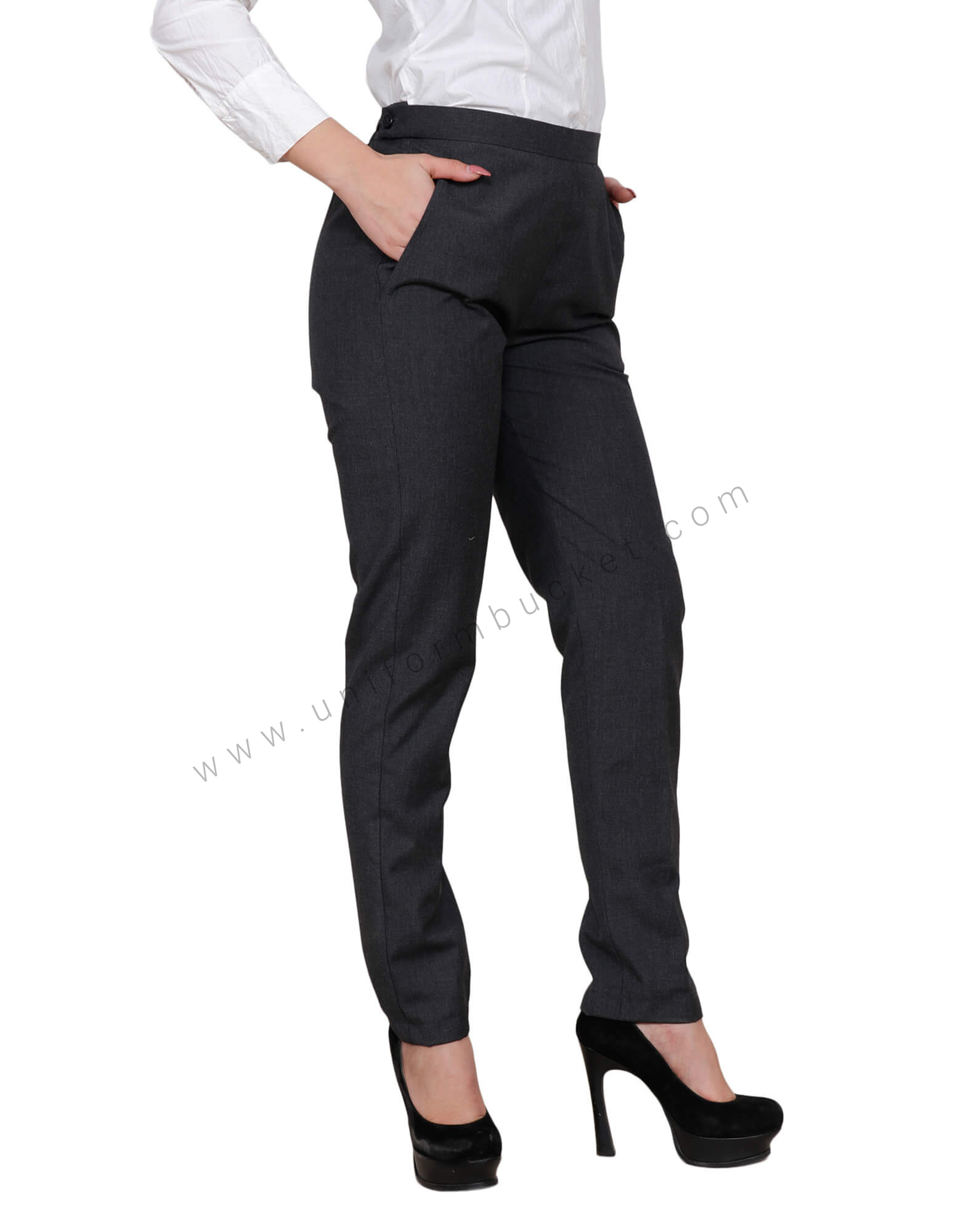 Buy online Glossy Formal Black Trousers from bottom wear for Women by Fast  N Fashion for 379 at 58 off  2023 Limeroadcom