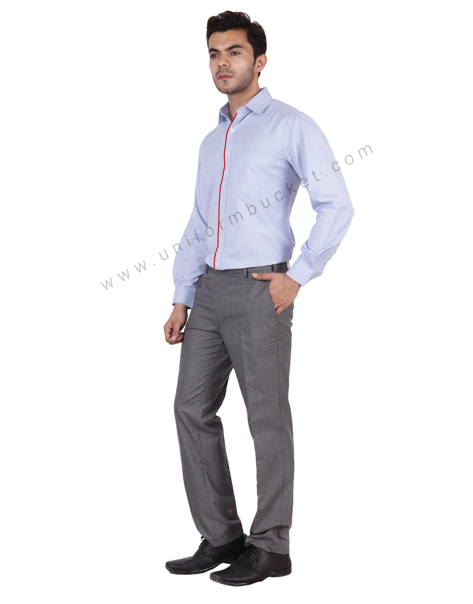 Americanelm Men's Light Grey Solid Slim Fit Stretchable Formal Trouser,  Narrow Fit Formal Trousers, मैन स्लिम फिट ट्राउजर, पुरुषों के स्लिम फिट  ट्राउजर - Madhuram Enterprises, Noida | ID: 26036895573