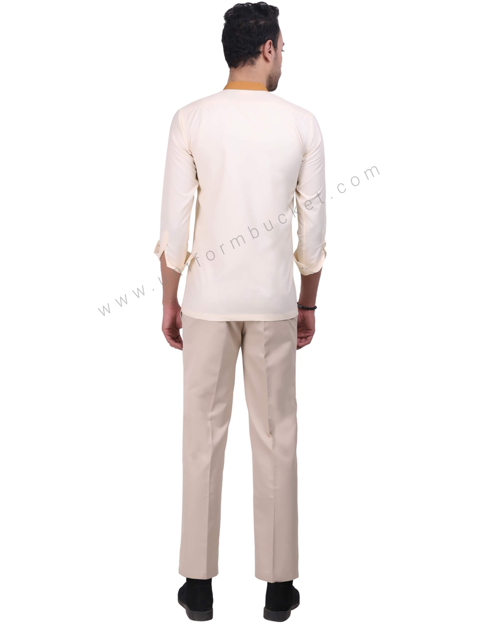 Beige Formal Trousers for Men