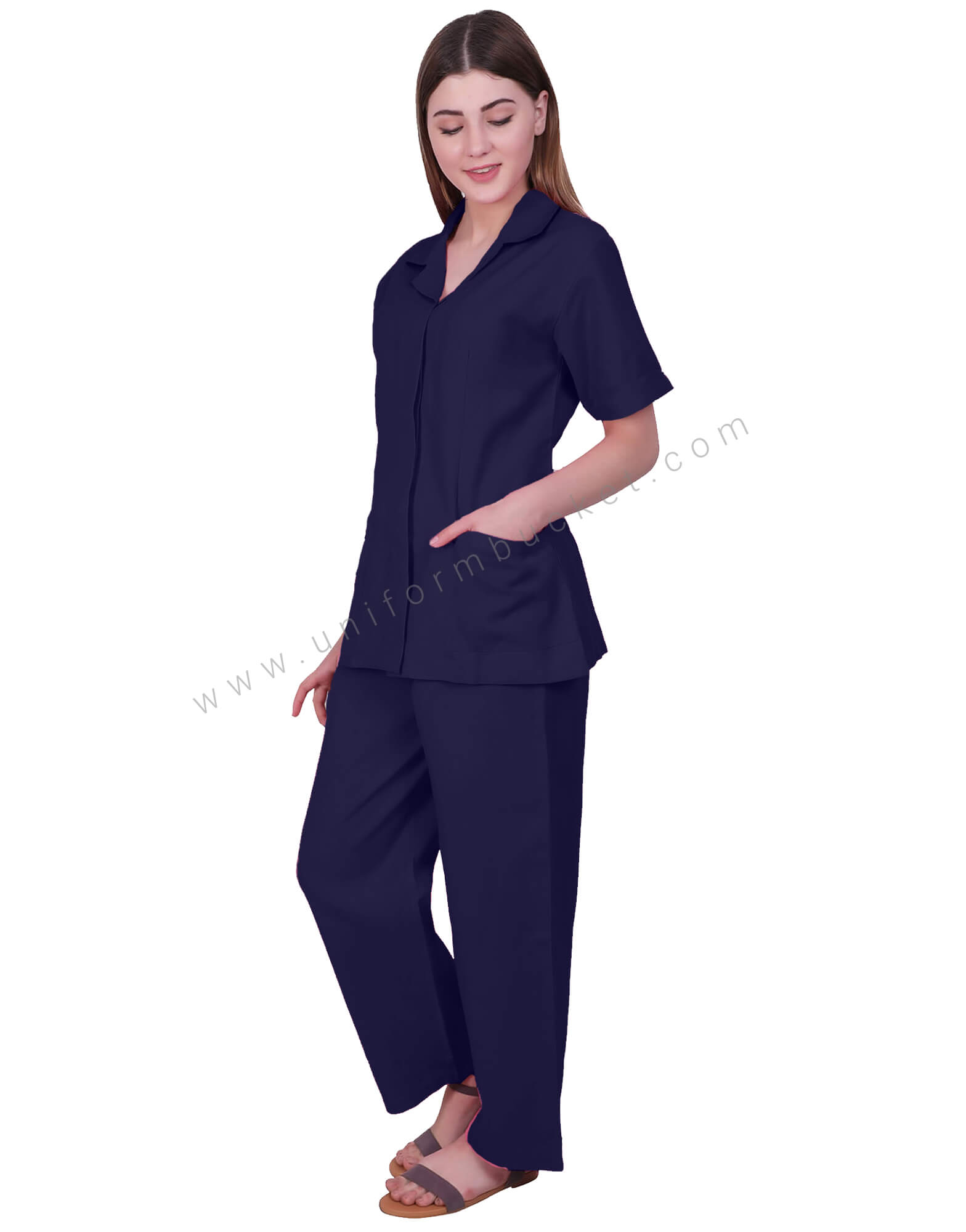 Loose Indigo Lower For Nurse