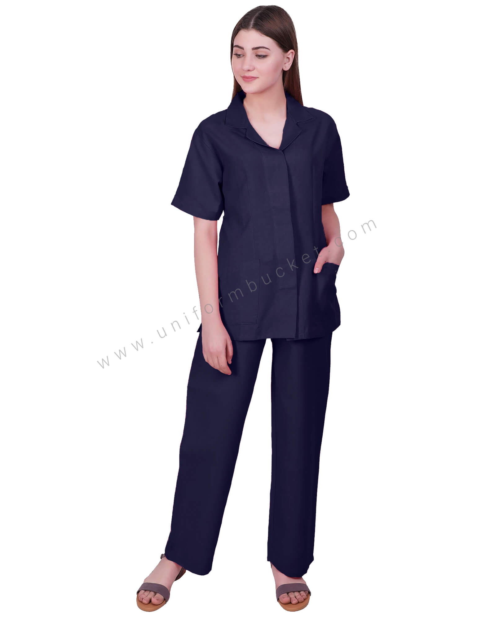 Loose Indigo Lower For Nurse