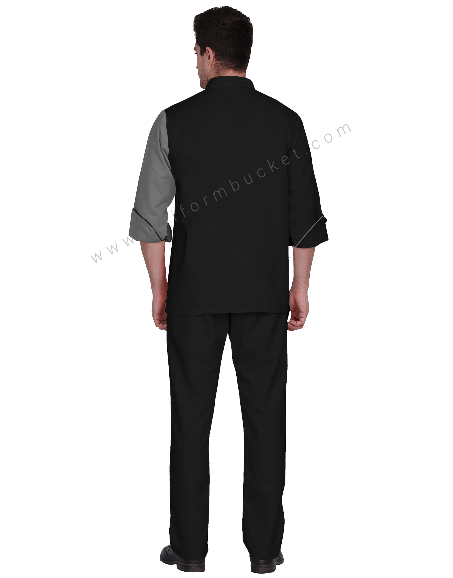 Two Shade Male Designer Chef Coat 3/4 Sleeve