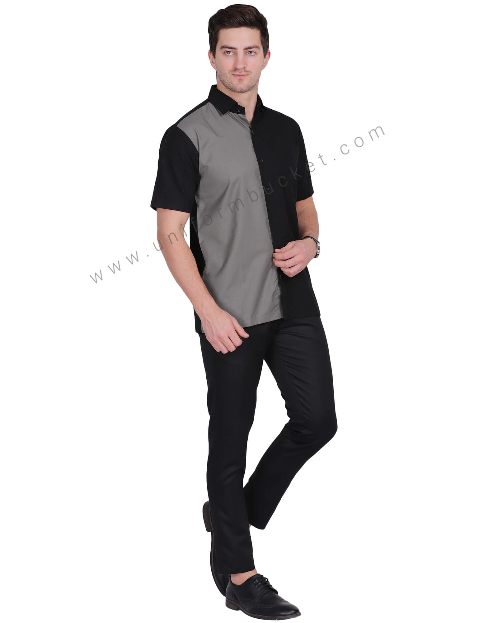 MALE BLACK  SHIRT FOR WAITER