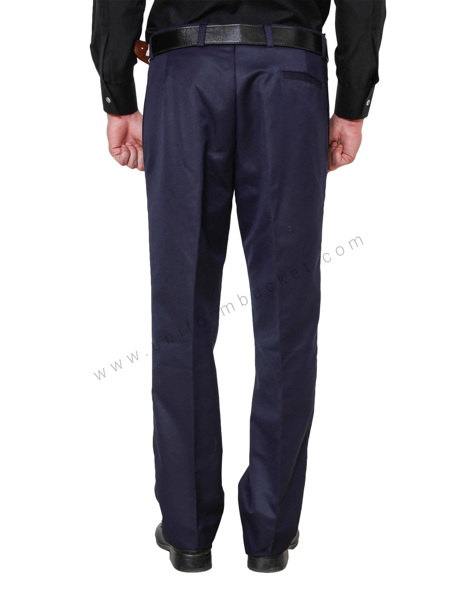 Buy Men Blue Slim Fit Textured Flat Front Formal Trousers Online - 777168 |  Louis Philippe