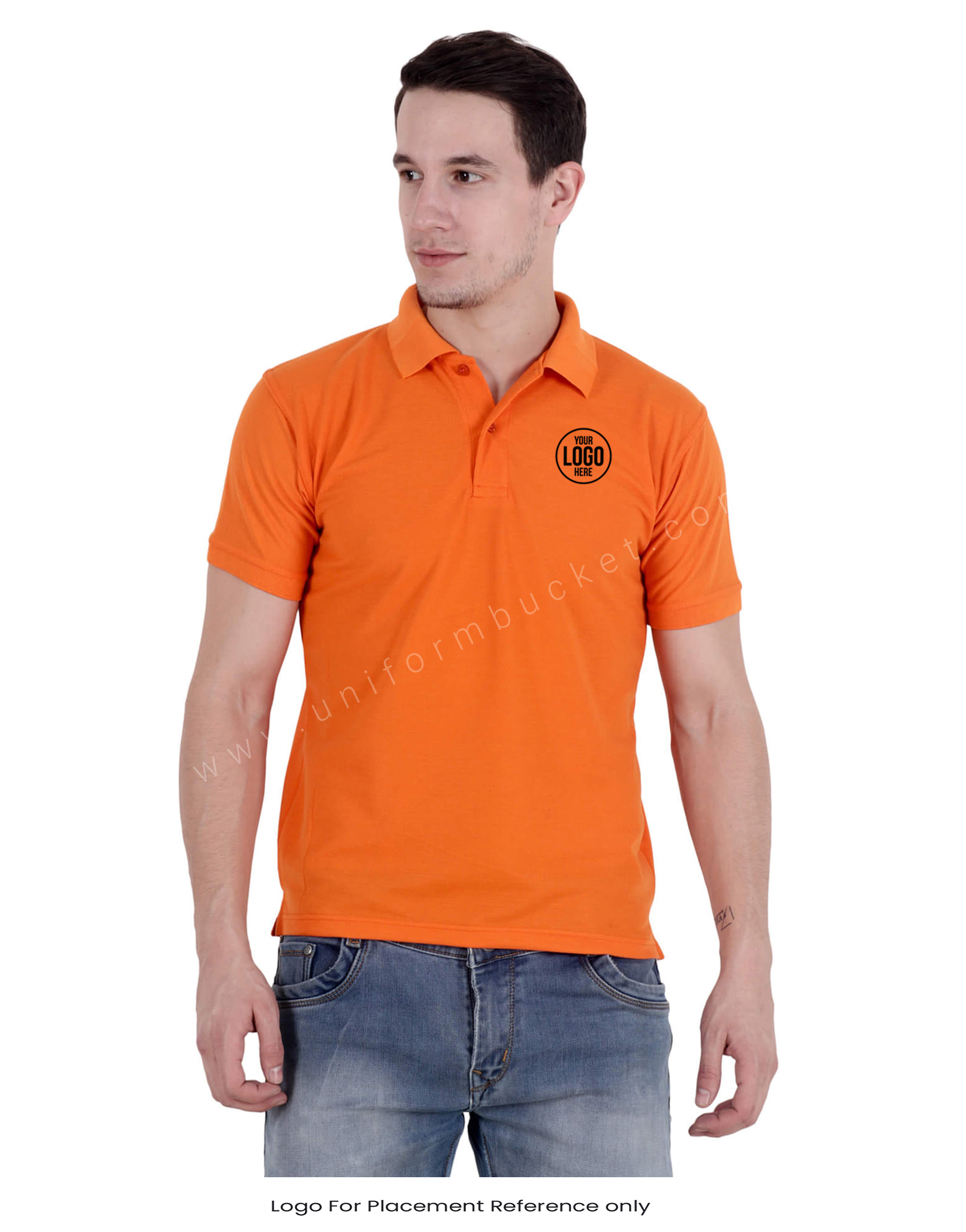 Buy Black & Orange Designer Polo T-Shirt For Female Online @ Best Prices in  India, Uniform Bucket