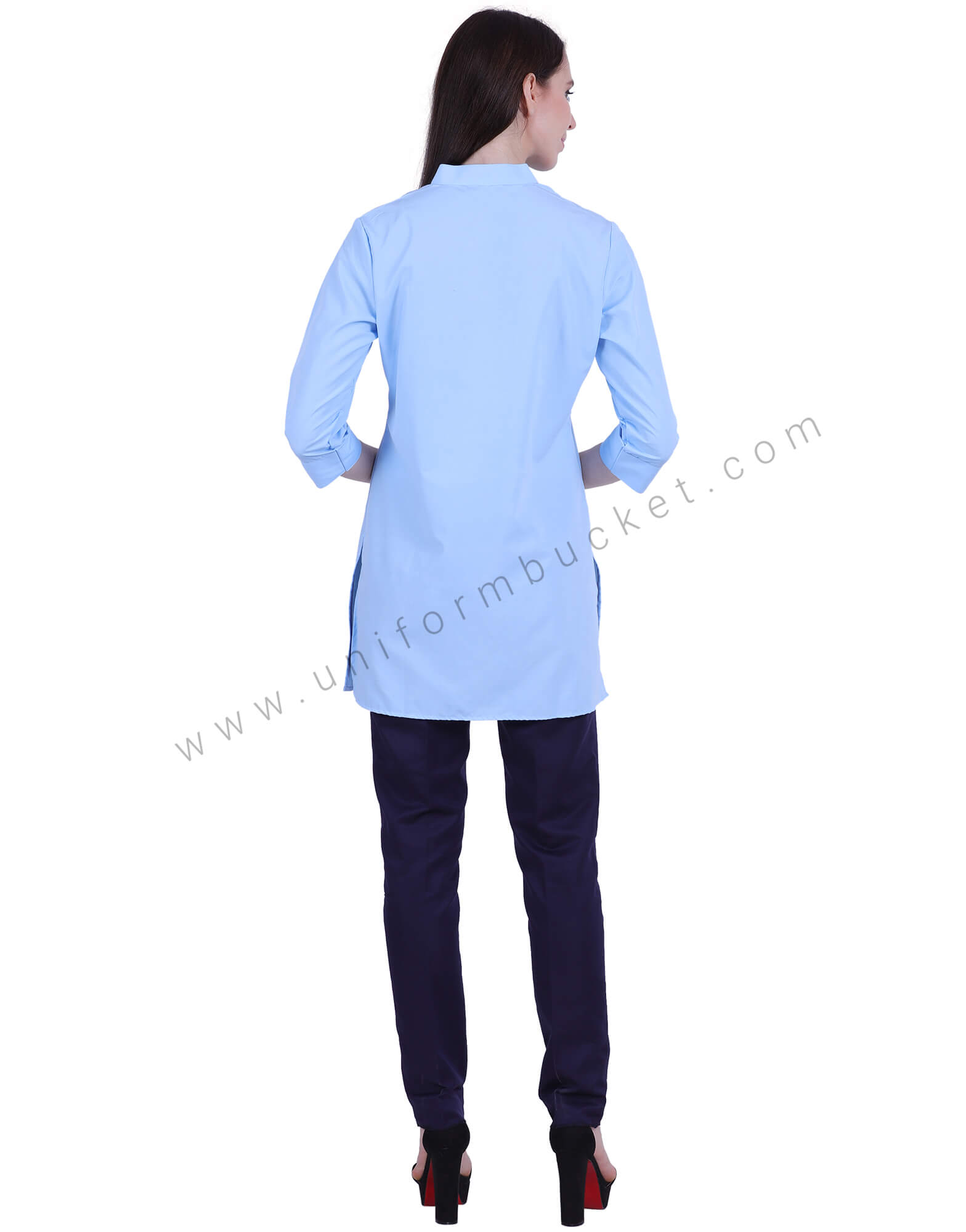 Sky Blue Ban Collar Kurta