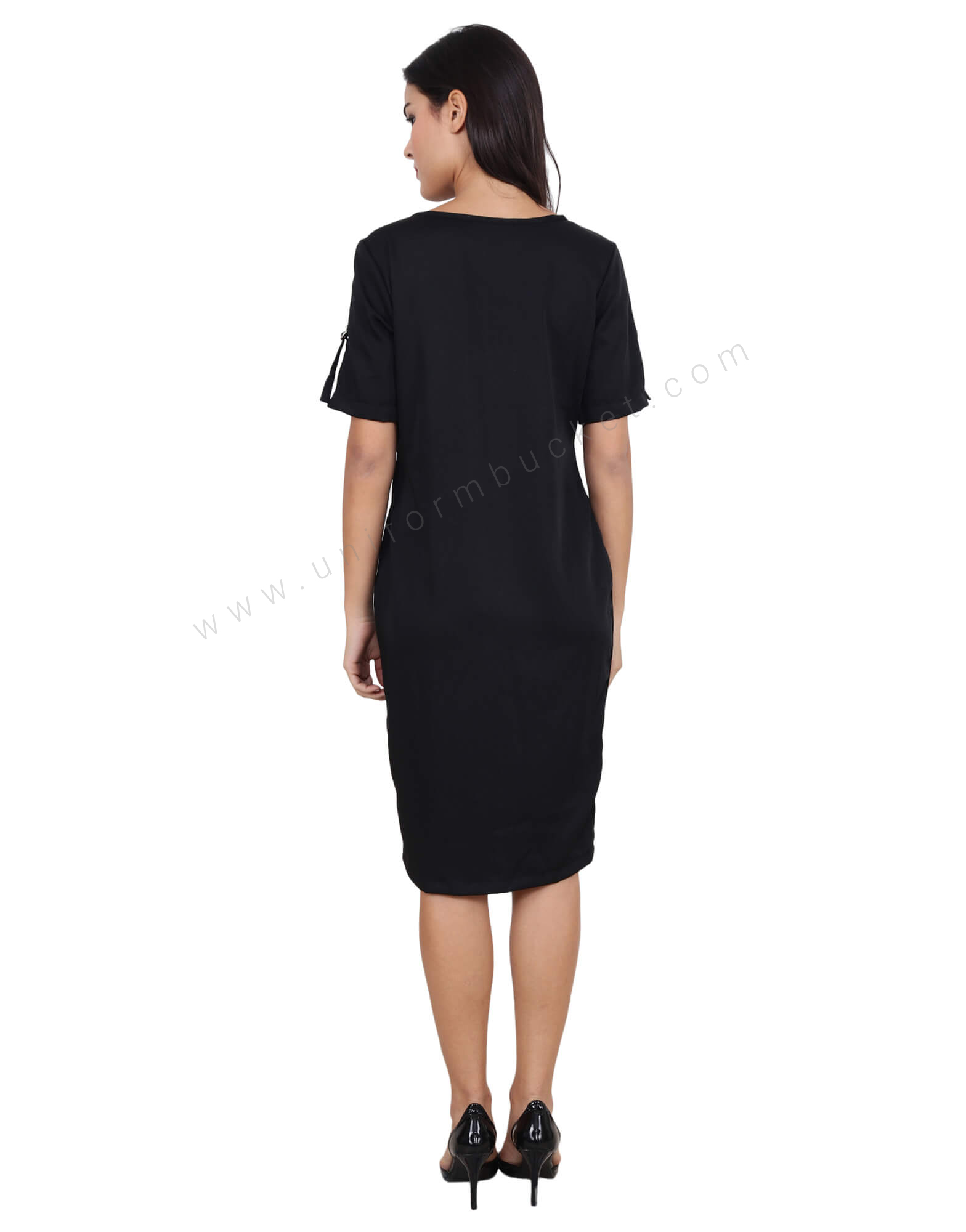 Get Black Cotton Stretch Sheath Dress at ₹ 1500 | LBB Shop