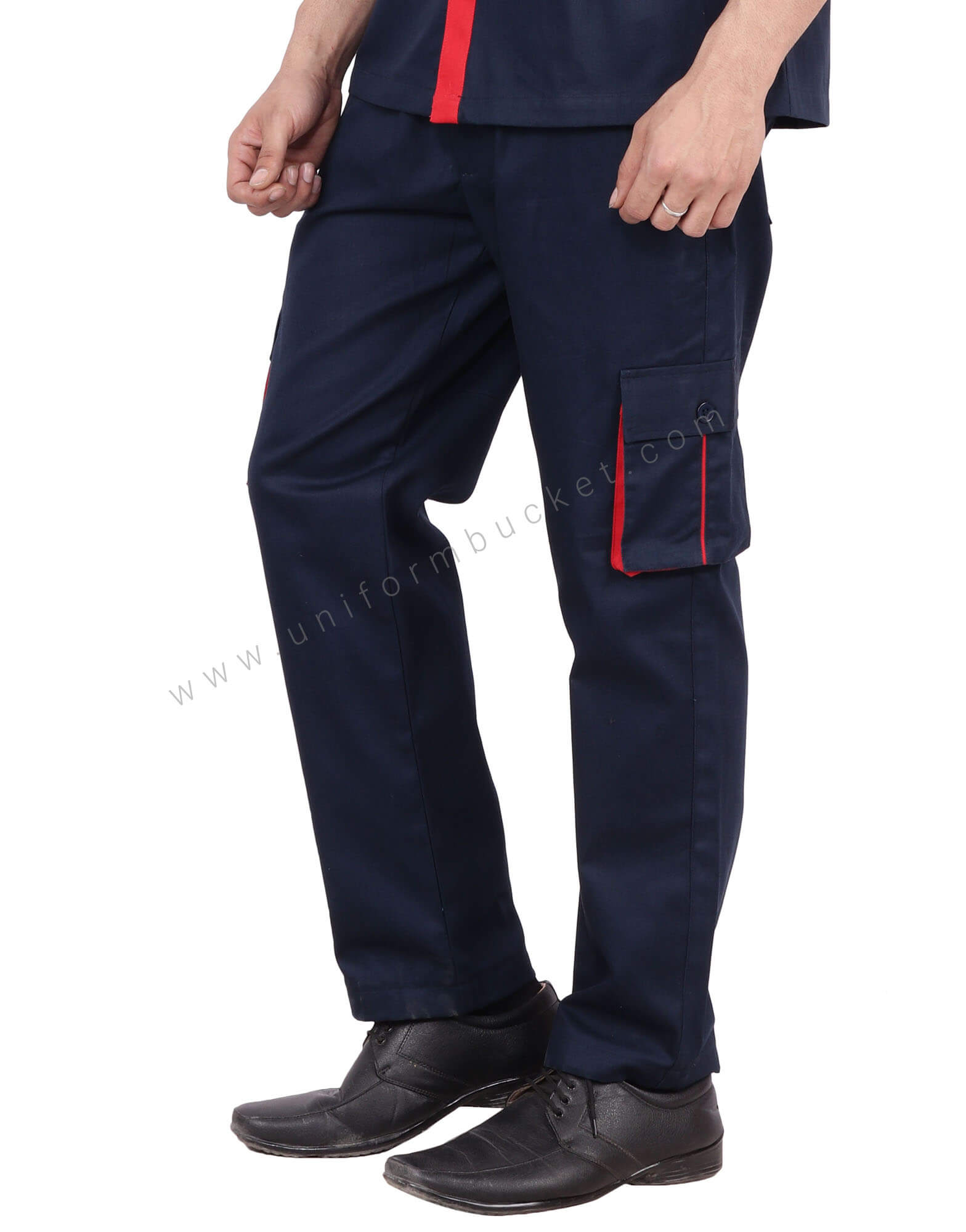 Grand Le Mar | Navy Flannel Gurkha Trousers Refined Comfort and Style.