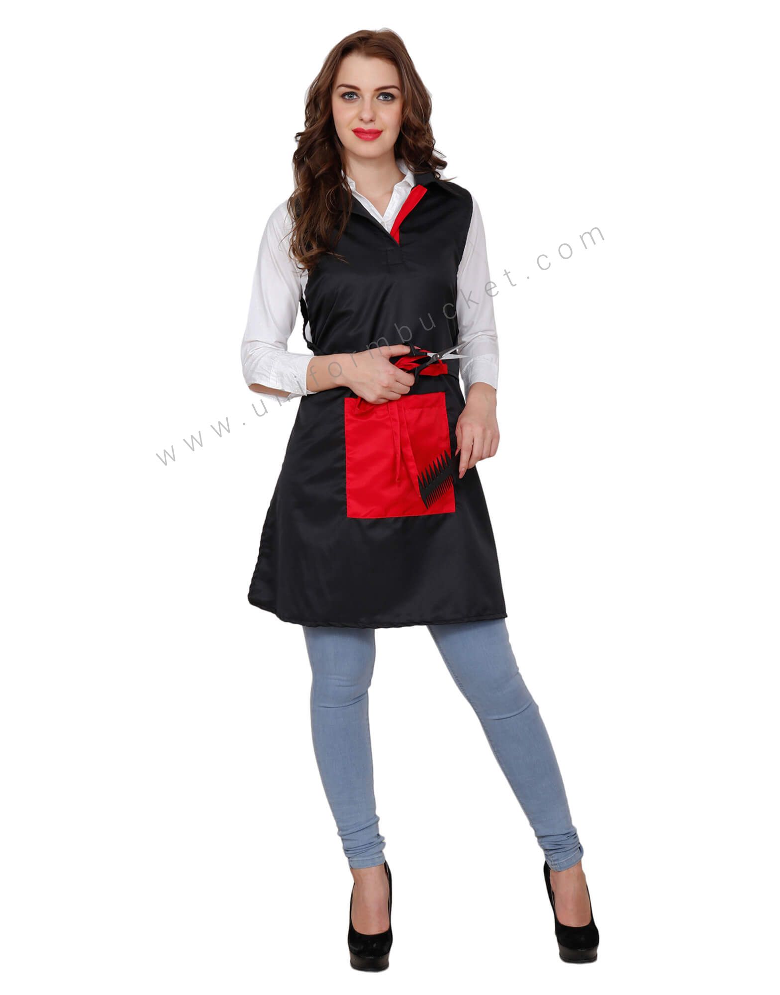 T -Shirt Look Apron With Front Belt