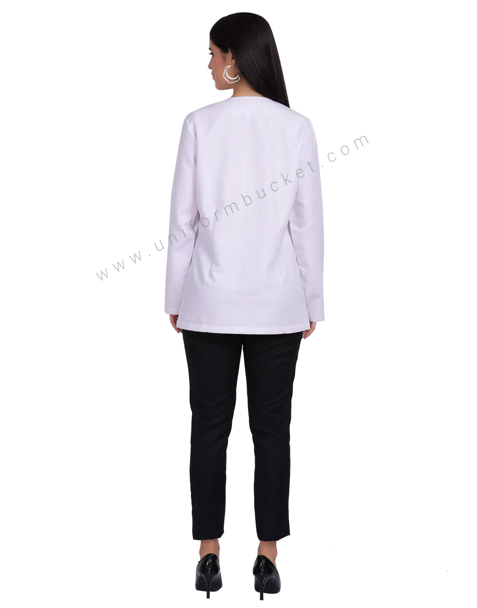 White  Designer  Chef Coat For Women