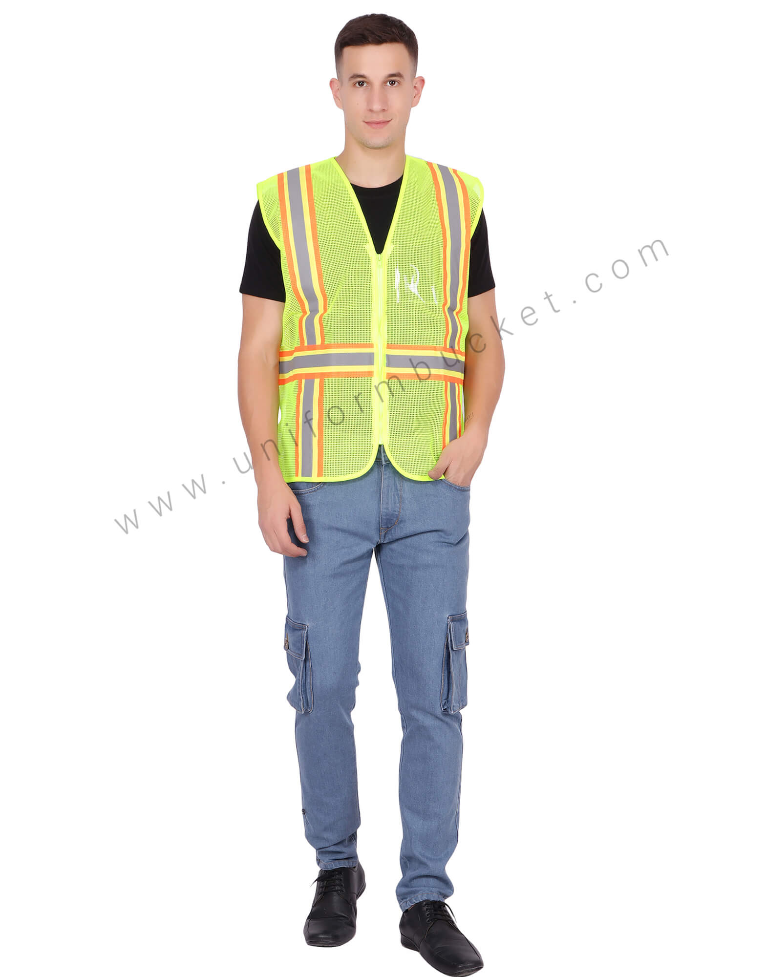 Buy Yellow Net Type Safety Vest Unisex Online @ Best Prices in India ...