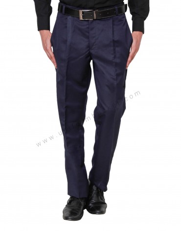 Shop Label M Slim Fit Navy Blue 100 Wool Dress Pants  The Suit Depot