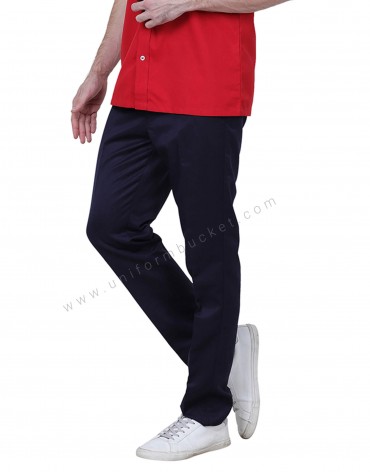 Classic Plain Front Trouser in Navy Blue – Peckham Rye